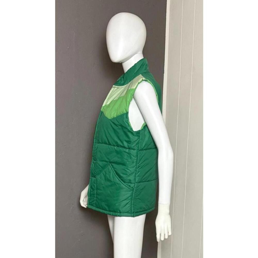 1970's Green Color Blocked Down Puffer Vest from Pacific Trail - Picture 4 of 10